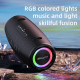 Enceinte Waterproof Puissante 80W Portable Avec Lumières RGB Micro Intégré Et Connexion Bluetooth 5.2 - www.yonis-shop.com