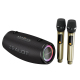 Enceinte Waterproof Bluetooth Portable 80W Avec Microphones Intégrés Et Effets Lumineux RGB