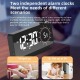 Réveil LED Multifonctionnel Avec Écran Miroir Et Fonction Charge Alarme Et Minuterie Visuelle - www.yonis-shop.com
