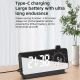 Réveil LED Multifonctionnel Avec Écran Miroir Et Fonction Charge Alarme Et Minuterie Visuelle - www.yonis-shop.com