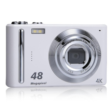 Appareil Photo Numérique Compact 48MP 4K - Écran TFT 2,4 Pouces, Stabilisation électronique, Mise Au Point Automatique - Idéal Pour Vlog, Voyages
