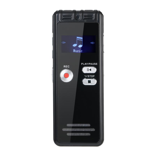 Dictaphone USB Rechargeable Avec Écran LED 0.8 Pouces Et Mémoire 32GB Pour Enregistrement Et Lecture MP3 Haute Qualité - www....