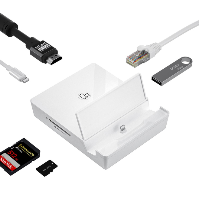 Répartiteur HDMI Multi-Fonctionnel Avec Support Téléphone Et Base De Charge Facile À Transporter - www.yonis-shop.com