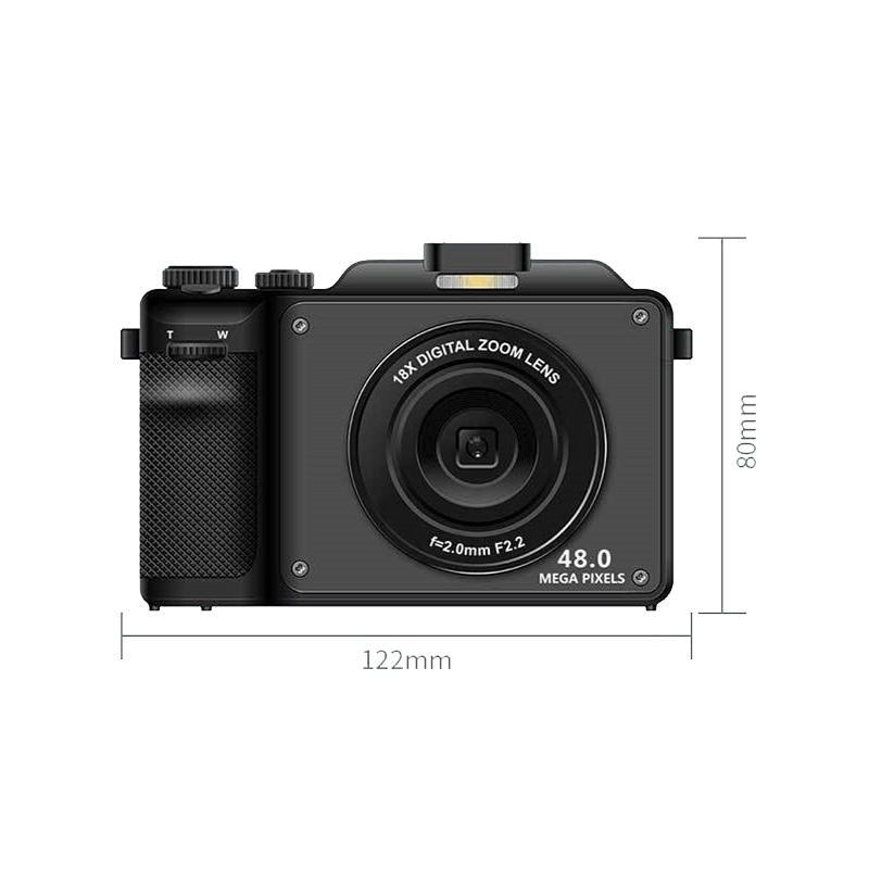 Appareil Photo Numérique 24MP 3 Pouces – Zoom 18x, Vidéo HD, Écran TFT LCD, Batterie 1500 MAh, Carte 32G Compatible (Noir)