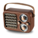 Enceinte Bluetooth Rétro Multifonctionnelle Avec Radio AM FM Et Design Élégant En Bois - www.yonis-shop.com