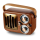 Enceinte Bluetooth Rétro Multifonctionnelle Avec Radio AM FM Et Design Élégant En Bois - www.yonis-shop.com