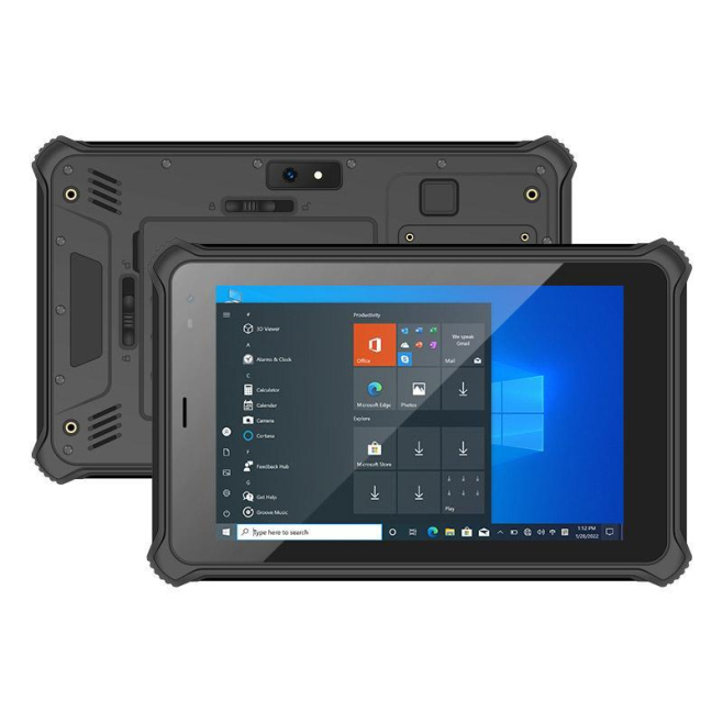 Tablette Tactile Robuste 8 Pouces Windows 10 Home 4GB 64GB Avec Écran IPS Résistant Et Batterie Longue Durée