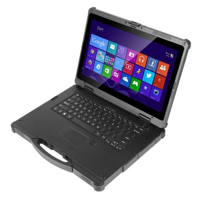 Notebook Ultra Résistant 14 Pouces 8GB RAM 256GB SSD Windows 10 Home IP65 Étanche Intel Core i5 WiFi Double Bande Bluetooth G...