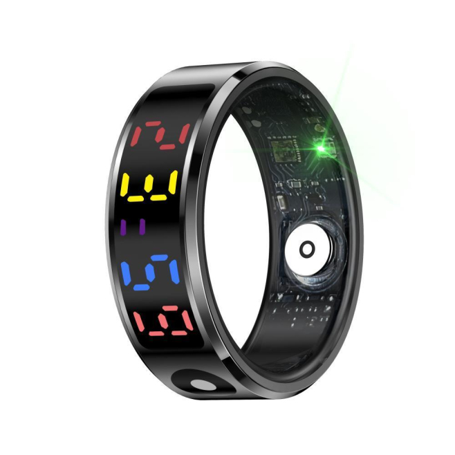 Bague Connectée Or Taille 11 Suivi Cardiaque Oxygène Sommeil Modes Sportifs Étanche Bluetooth 5.1 Compatible Android iOS - ww...