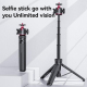 Perche À Selfie Télescopique Professionnelle En Alliage D'Aluminium Avec Rotule Et Extension Jusqu'à 65cm Pour Smartphone Et ...