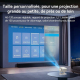 Vidéoprojecteur Wifi Android 9.0 Haute Résolution 1280x720P Avec Bluetooth 5.1 Pour Une Expérience Cinéma à Domicile - www.yo...