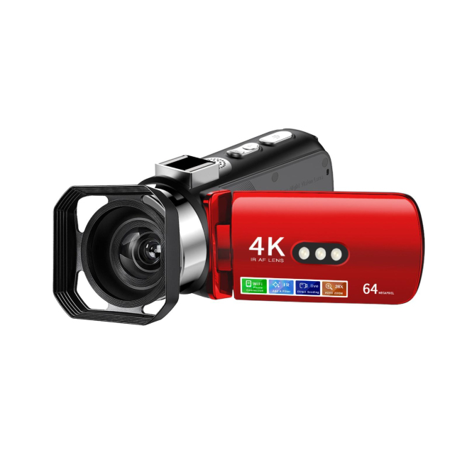 Caméscope Numérique WiFi HD 4K Vision Nocturne Colorée Sans Lumière Avec Écran Rotatif 3 Pouces Et Zoom 28x - www.yonis-shop.com