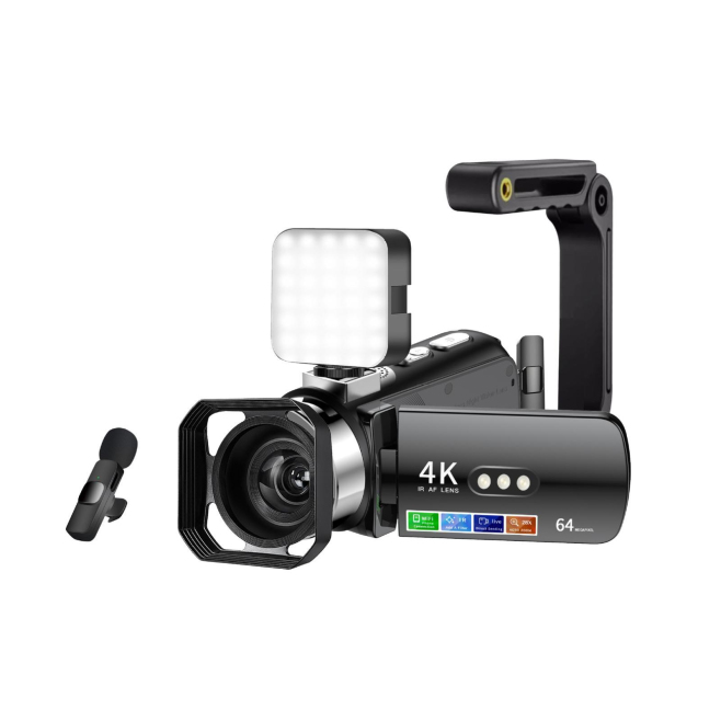 Caméscope Numérique 4K Vision Nocturne Colorée Sans Lumière Avec Écran Rotatif WiFi Et Batterie Longue Durée - www.yonis-shop...