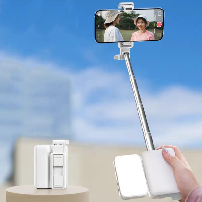 Perche À Selfie Bluetooth Avec Lumière Intégrée Pour Photos Parfaites En Extérieur - www.yonis-shop.com