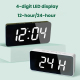 Réveil LED Numérique Avec Port De Charge Type-C Et Compartiment Batterie 18650 Blanc - www.yonis-shop.com