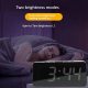 Réveil LED Numérique Avec Port De Charge Type-C Et Compartiment Batterie 18650 Blanc - www.yonis-shop.com
