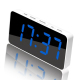 Réveil LED Numérique Avec Port De Charge Type-C Et Compartiment Batterie 18650 Blanc - www.yonis-shop.com