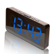 Réveil LED Numérique Avec Port De Charge Type-C Et Compartiment Batterie 18650 Blanc - www.yonis-shop.com