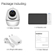 Babyphone Camera 5 Pouces HD 1080P Vision Nocturne Deux Voies Audio Détection Température et Pleurs Grand Écran Sécurité Tota...