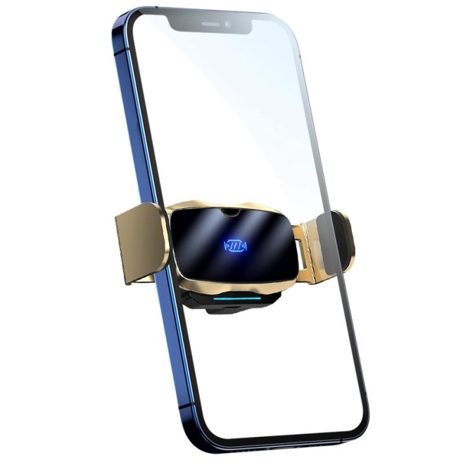 Chargeur Sans Fil Voiture Induction Infrarouge Support Téléphone Ajustement Automatique Sécurisé Pour Smartphones 4 à 6.5 Pou...