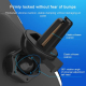 Chargeur Sans Fil Voiture Support Téléphone Induction Infrarouge Rotation 360 Degrés Compatibilité 4 à 6.5 Pouces Argenté - w...