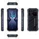Smartphone Antichoc 5G Avec Batterie 10800mAh Écran 6.6 Pouces Android 14 Mémoire 8GB+256GB Caméra 64MP Chargement Rapide - w...