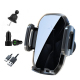 Chargeur Sans Fil Voiture 15W Support Téléphone Grille Aération Noir Chargement Rapide Ajustement Intelligent Sécurisé