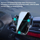 Chargeur Sans Fil Voiture 15W Support Téléphone Grille Aération Noir Chargement Rapide Ajustement Intelligent Sécurisé - www....