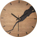 Horloge Murale D&eacute;corative 30cm Imitation Bois Design Minimaliste Silencieux Id&eacute;ale Pour Int&eacute;rieurs Modernes - www.yonis-shop.com