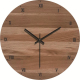 Horloge Murale Décorative 30cm Imitation Bois Mouvement Silencieux Design Minimaliste