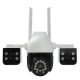 Camera IP 6MP Triple Camera Avec Détection Humaine Et Connexion 4G Pour Sécurité Intelligente - www.yonis-shop.com