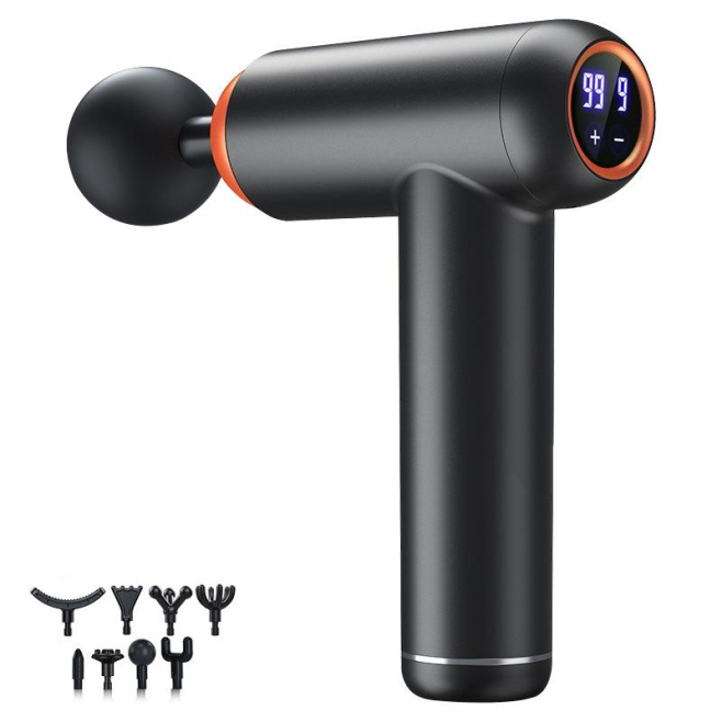 Pistolet De Massage Professionnel Noir Pour Relaxation Musculaire Avec Batterie Puissante Et 99 Vitesses - www.yonis-shop.com