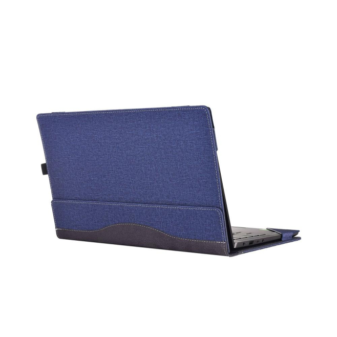 Sacoche Ordinateur Portable En Cuir PU Bleu Avec Dissipation Thermique Et Design Antidérapant - www.yonis-shop.com