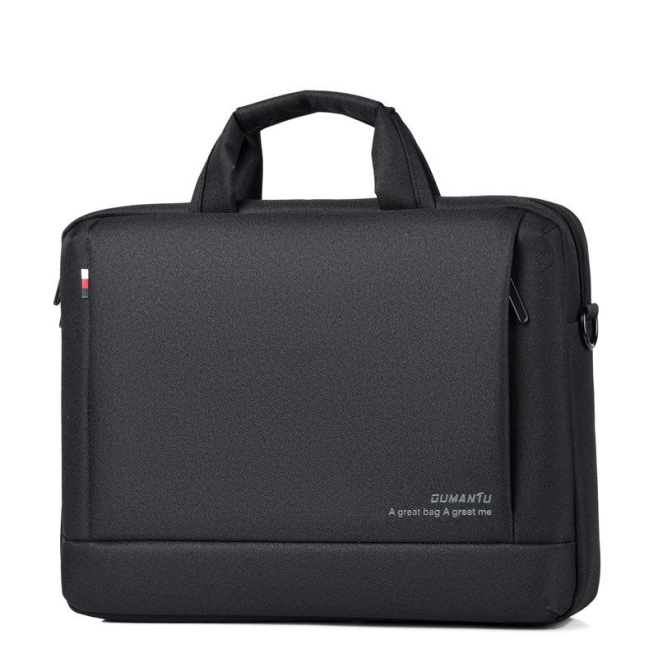 Sacoche Ordinateur Portable Tissu Oxford Résistante et Confortable Taille 13 Pouces Couleur Gris Foncé - www.yonis-shop.com