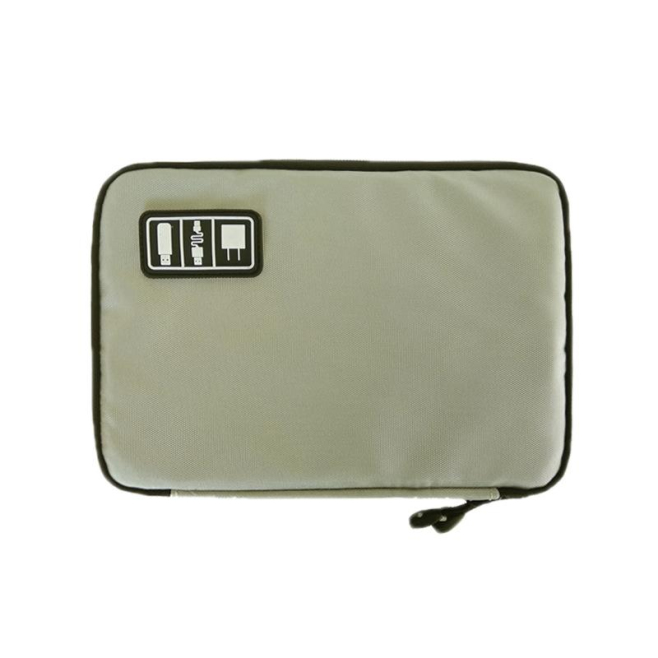 Sacoche Ordinateur Portable Multifonction Imperméable Avec Poches De Rangement Et Fermeture Éclair Haute Qualité Couleur Gris...