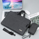 Sacoche Ordinateur Portable 12 Pouces Bleu Grande Capacité Imperméable Avec Sangle Épaule Doublure Douce - www.yonis-shop.com