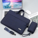 Sacoche Ordinateur Portable 12 Pouces Bleu Grande Capacité Imperméable Avec Sangle Épaule Doublure Douce - www.yonis-shop.com