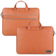 Sacoche Ordinateur Portable Imperméable En Cuir PU Pour Laptop 15 Pouces Doublure Douce Résistante Aux Rayures Facile À Netto...