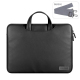 Sacoche Ordinateur Portable Imperméable En Cuir PU Pour Laptop 15 Pouces Doublure Douce Résistante Aux Rayures Facile À Netto...
