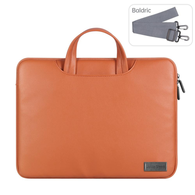 Sacoche Ordinateur Portable Imperméable En Cuir PU Doublure Polaire Taille 13/14 Pouces Noire - www.yonis-shop.com