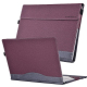 Sacoche Ordinateur Portable Texture Tissu Cuir Protection Profonde Bleue Anti-Dérapant Absorption Chaleur - www.yonis-shop.com