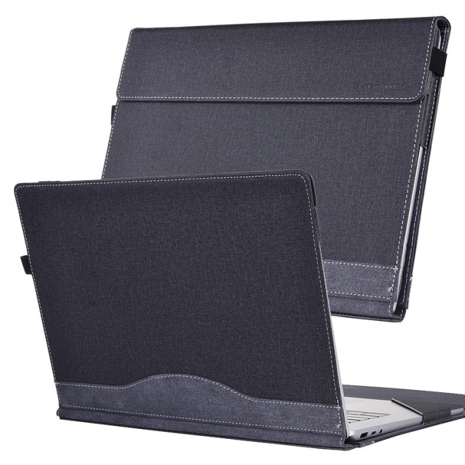 Sacoche Ordinateur Portable Rouge Vin En Cuir PU Anti-Dérapant Avec Design Magnétique - www.yonis-shop.com