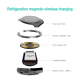Chargeur Sans Fil Magnétique 15W Refroidissant Avec Texture Métallique Pour iPhone Et Plus - www.yonis-shop.com