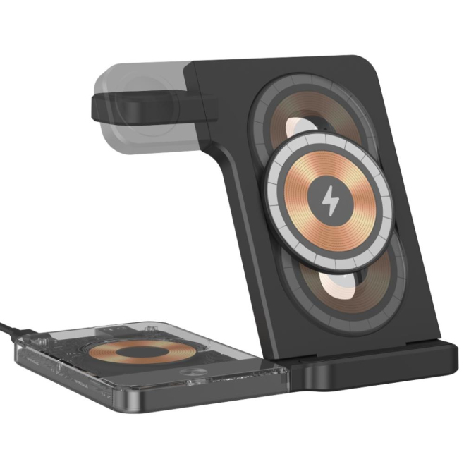 Chargeur Sans Fil Magnétique 5 en 1 avec Lumière Nocturne Pliable et Rapide - www.yonis-shop.com