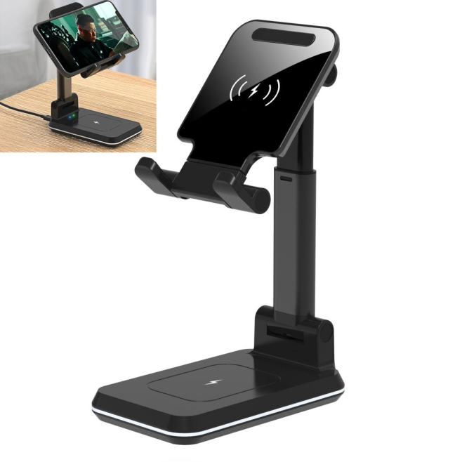 Chargeur Sans Fil 2 en 1 Portable avec Support Pliable et Double Charge - www.yonis-shop.com