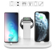 Chargeur Sans Fil Multi-Function Pour Téléphones Apple Watch Et Airpods Avec Support Et Lampe De Bureau Pliable - www.yonis-s...