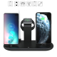 Chargeur Sans Fil Multi-Function Pour Téléphones Apple Watch Et Airpods Avec Support Et Lampe De Bureau Pliable - www.yonis-s...