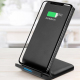 Chargeur Sans Fil Pour Téléphone Portable 10W Recharge Rapide Avec Support Vertical Noir Sécurité Anti-Surchauffe