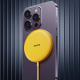 Chargeur Sans Fil Magnétique 15W Jaune Ultra-Mince Avec Super Succion Et Charge Basse Température - www.yonis-shop.com