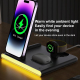Chargeur Sans Fil Magnétique Pliable 4 en 1 avec Lumière d'Ambiance Charge Simultanée de 3 Appareils - www.yonis-shop.com